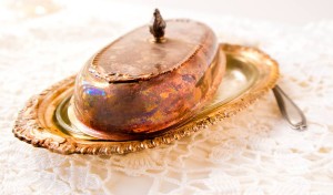 heirloom photo - butter dish